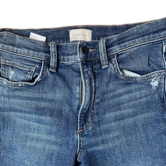 Favorite Daughter The Erin High Rise Slim Straight Blue Jeans Size 26 - Picture 4 of 7